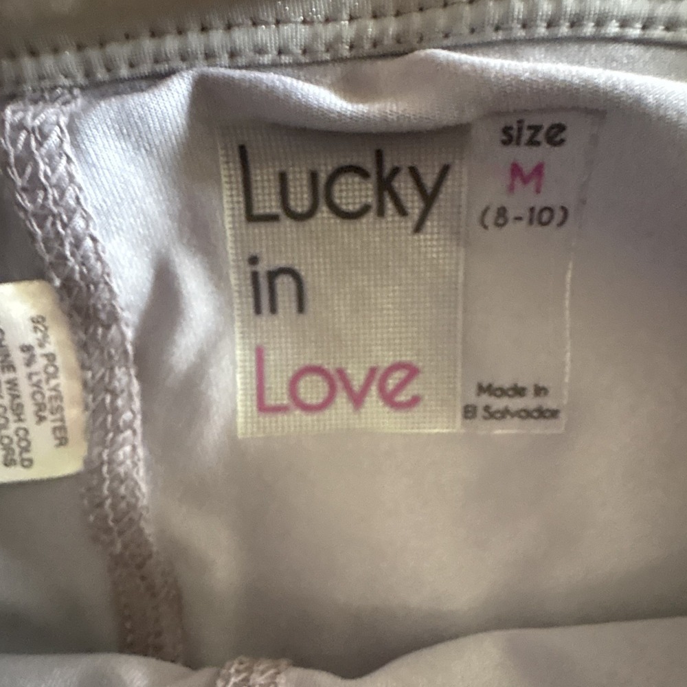 Lucky in Love Womens Tennis Golf Skort Gray Orange Stretch Pull On Medium - Picture 2 of 3